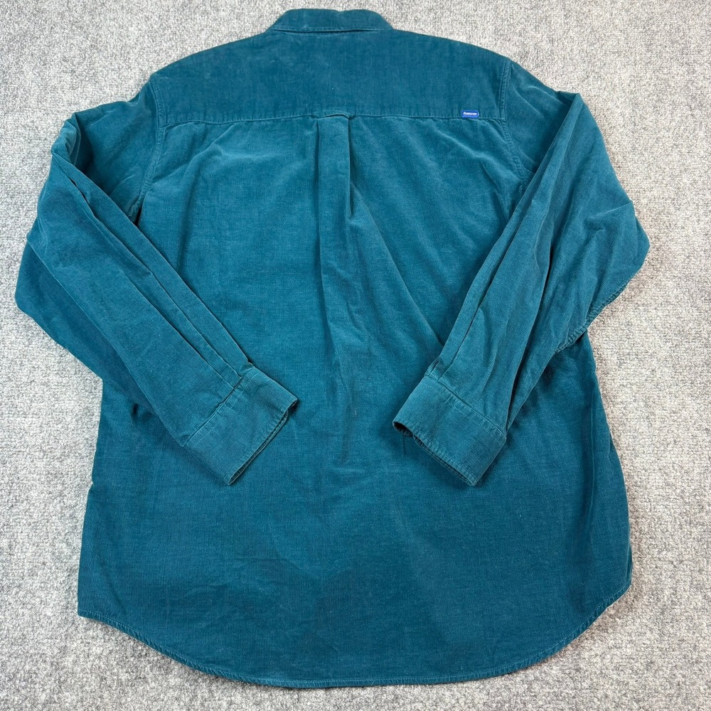 Pendleton Wayne Shirt Mens Large Teal Blue Corduroy Button Down Long Sleeve - Picture 3 of 9